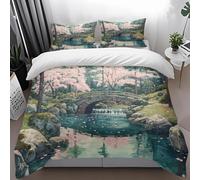 Duvet Cover Sets Pink Tree Grey Super King Duvet Set Microfiber Soft Bedding Hidden Zipper Closure Washable Superking Bedding Set Includes Pillow Cases 2 Pack 50x75 cm