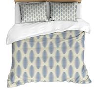 Duvet Cover Single Bed, 3 Pieces 3D Modern Fashion Style Abstract Art Blue Pattern Baby Kids Winter Bedding Sets, 1 Ultra Soft Microfiber Christmas Quilt Cover 135X200Cm + 2 Pillowcases, Zipper Clo