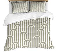 Duvet Cover Super King Size, 3 Pieces 3D Blue And Yellow Vertical Arc Striped Bedding Pattern Kids Adults Winter Bedding Set, Ultra Soft Microfiber Christmas Quilt Cover 260X220Cm + 2 Pillowcases,