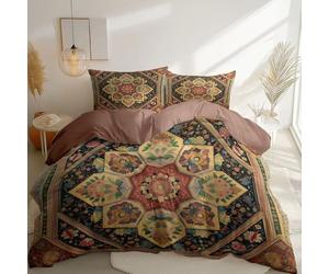 Duvet Cover William Morris Style Flowers Patterns Microfiber Cover Printed Duvet Cover Set Reversible Colorful Bedding Quilt Covers Sets 3 pcs 135 x 200 cm