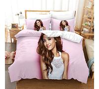 Duvet Cover with 2 Pillowcases Ariana Grande Bedding with Zipper Microfiber Double Size Bedding Set (Style 06,200x200cm(Double))