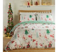 furn. Duvet Day Elfie Duvet Cover Set (Cream/Mint - Super King)