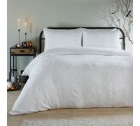 furn. Duvet Day Ghostly Ghouls Duvet Cover Set - Ultra Soft Touch Tufted Halloween Bedding (White - Double)