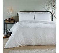 furn. Duvet Day Ghostly Ghouls Duvet Cover Set - Ultra Soft Touch Tufted Halloween Bedding (White - Double)