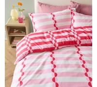 Duvet Day Lottie Reversible Soft Touch Duvet Cover Set, Double, Red