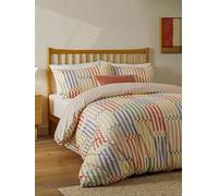 Duvet Day Madison King Size Multicolour Stripe Abstract Duvet Set - Wilko