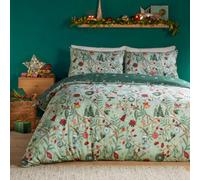 Duvet Day Noelle Soft Touch Christmas Duvet Cover Set, Single, Cream