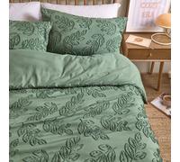 furn. Duvet Day Seville Leaf Duvet Cover Set (Green - Super King)