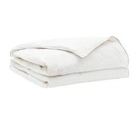 Duvet FULDA White 90% Goose Down 90% Machine Washable 100% Cotton Cover vidaXL