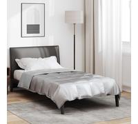 vidaXL Full Year Duvet Silver 135 x 200 cm Satin and Microfiber