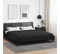 vidaXL Summer Duvet Black 200 x 200 cm Microfiber