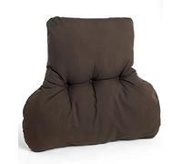 Duvet & Pillow Company The Back Posture Support Cushion with Lumbar Section - HOME OFFICE/WORK FROM HOME - Choice of Colours - MADE IN UK (Chocolate)