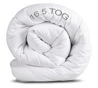 Duvet Quilt Luxury Hotel Quality Hollowfibre 10.5/13.5/15/16.5 Tog All Season Ultra Soft & Warm Deluxe Microfiber Extra Thick Winter Quilt, Skin Friendly (16.5 Tog, Single)