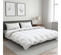 Duvet Set 220x240cm White 90% Goose Down 100%Cotton AllSeasons 310G Sup+2Pillows