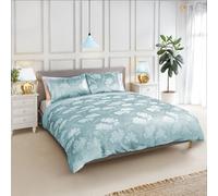 Blossom - Embellished Jacquard Duvet Set in Duck Egg - King - Emma Barclay | TJ Hughes Blue