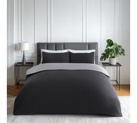Emma Barclay Lyla Reversible Duvet Set in Black/Grey - Double