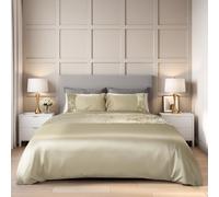 Emma Barclay Glamour - Quilted Sequin Velvet Duvet Set in Mink - Super King Bed