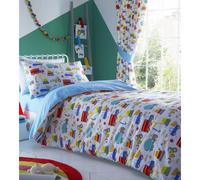 HOMEMAKER BEDDING ® Little boys bedroom digger dumper trucks tractors cranes duvet sets & curtains available (Duvet Set - Single)