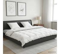 Duvet Set Winter 450GSM Wool-Microfiber 200x240cm 3pc White 100% Cotton OEKO UK