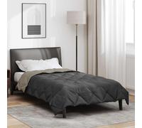Duvet Summer Lightweight Microfiber 135x200 cm Light Grey Anthracite Oeko-Tex XL