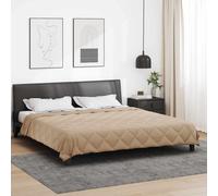 vidaXL Summer Duvet Taupe 220 x 240 cm Microfiber