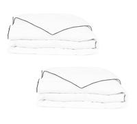 Duvet Winter 155x220cm White Luxury Microfibre Cover Duck Feather & Down 4.37kg