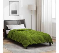 vidaXL Winter Duvet Green 135 x 200 cm Microfiber