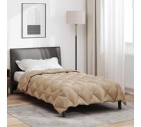 vidaXL Winter Duvet Taupe 155 x 220 cm Microfiber