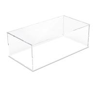 DuvinDD Acrylic display case for Lego Ferrari Daytona SP3 for Lego McLaren P1 for Porsche 911 - 60 x 30 x 20 cm transparent dust protection box with white base - showcase case case for Lego Technic