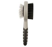 Duvo+ 2-In-1 Care Brush Black/Grey For Rabbits, Ferrets, Rodents
