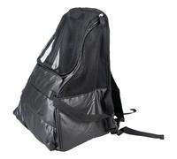 Duvo+ Backpack Paris Black For Cats Up To 11 Lbs - Waterproof, 13.8x8.7x15.7 In