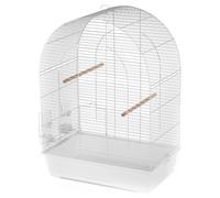 Duvo Bird Cage Lusi 3 White 54X34X75Cm With Food And Water Container