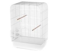 Duvo Bird Cage Nina White 54X34X75Cm With Food Bowl & 2 Perches