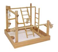 Duvo Bird Playground 3-In-1, 15X15X15.94In, For Small And Medium Birds