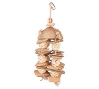 Bird toy pendant with willow balls and cardboard Duvoplus Coconut Jungle