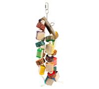 Duvo+ Bird Toy Groovy Duo 6X11X52 Cm Sisal Wood For Birds Colorful