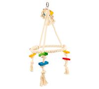Duvo Bird Toy Pyramid 35X35X73Cm With Cubes & Rope For Birds