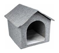Duvo+ Cat House Gilly Gray Foldable Including Plush Blanket 43.5X38.5X41 Cm