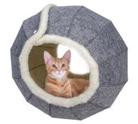 Duvo+ Cat House Jane Gray/White 42X39X42 Cm Foldable For Cats Hideaway