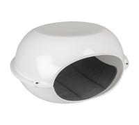 Duvo Cat Igloo White With Cushion 57X38X31 Cm - Cozy Sleeping Opportunity