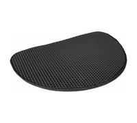 Duvo Cat Litter Mat Swift Half Circle Black 65X45Cm, Hygienic & Clean