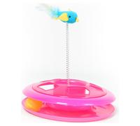 Duvo+ Cat Toy Happy Hoop Pink 26Cm With Catnip For Cat Fun