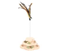 Duvo+ Cat Toy Spin 'N Play Flower 16.5Cm Wood With Catnip
