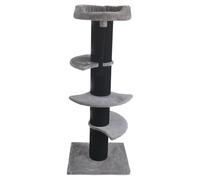 Duvo+ Cat Tree Gustav Gray/Black 60X50X154 Cm For Cats, Sturdy & Comfortable