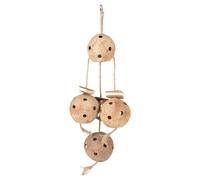 Duvo+ Coconut Jungle Bird Swing Sisal Cardboard 72.5X25X12Cm Aviary Toy