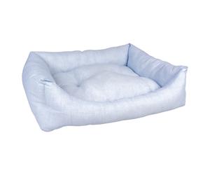 Duvo+ Dog Bed Rectangular Mellow Blue, Washable, With Cushion, High Quality