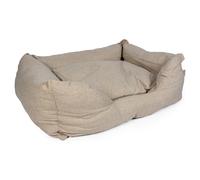 Duvo+ Dog Bed Textura Eco Rectangular Beige, Washable, Non-Slip, Recycled