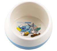 Duvo+ Dog Bowl 'The Smurfs' 800 Ml Ceramic Blue/White 15X15 Cm