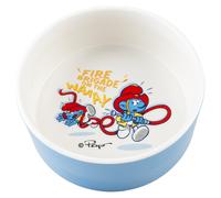 Duvo+ Dog Bowl 'The Smurfs' Fire Brigade 1500ml White/Blue 19x19cm