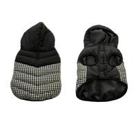 Duvo+ Dog Coat Lined Black/White Waterproof Fashionable Warm For Dogs